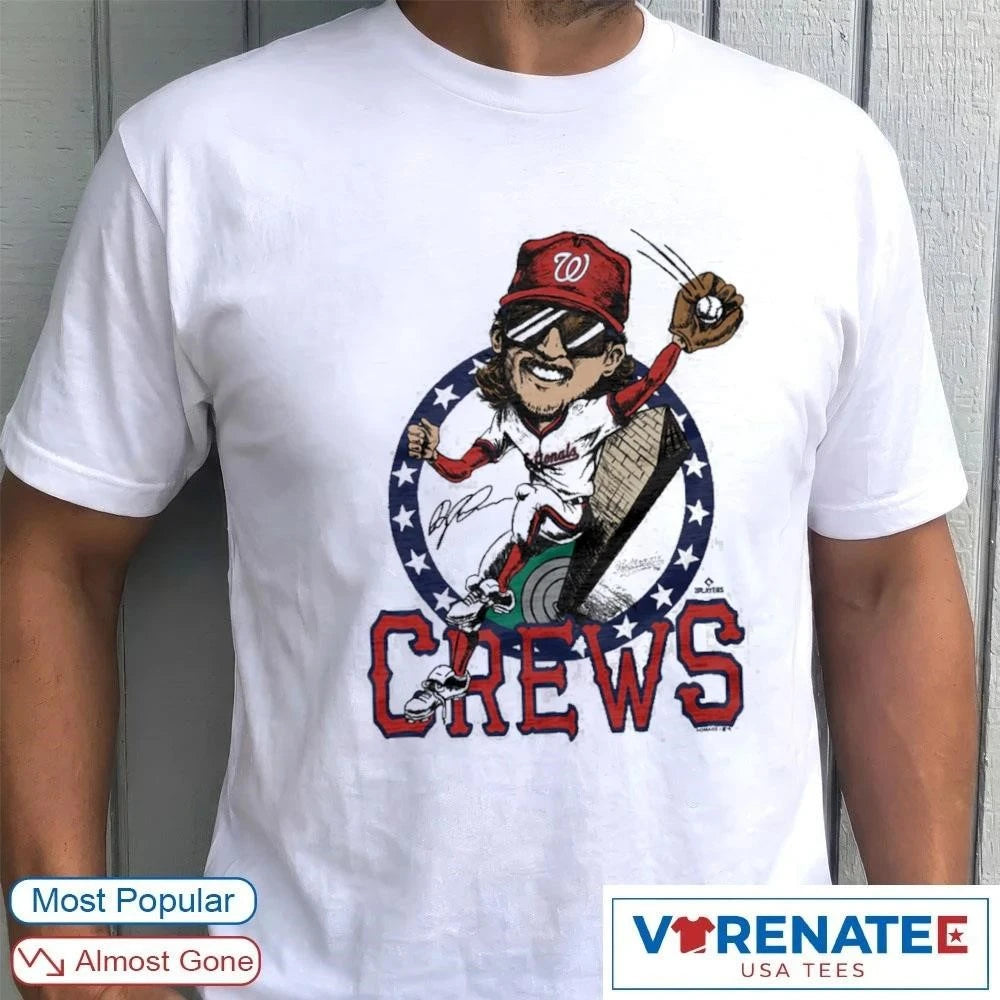 Official 2026 Washington Nationals Dylan Crews Signature Caricature Homage T-Shirt