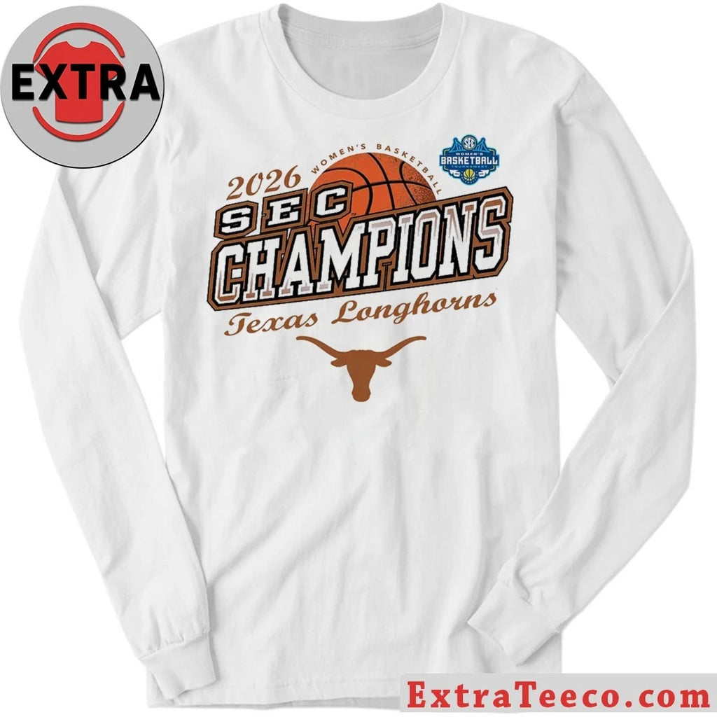 Official 2026 Women’s Basketball SEC Conference Champs Texas Longhorns Locker Logo Shirt