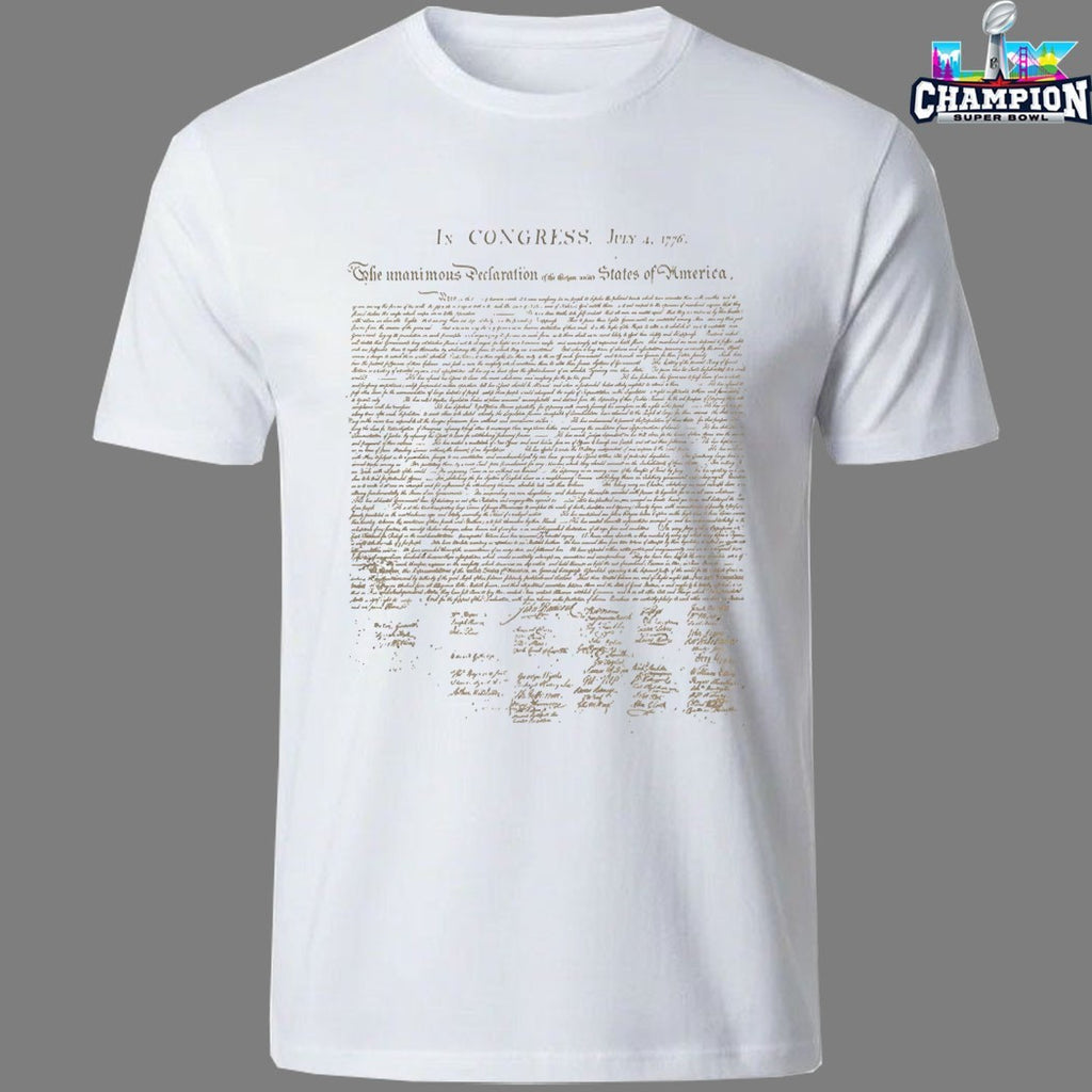 Official 250th Declaration In Congress July 4 1776 The Unanimous Declaration States Of America T-shirts