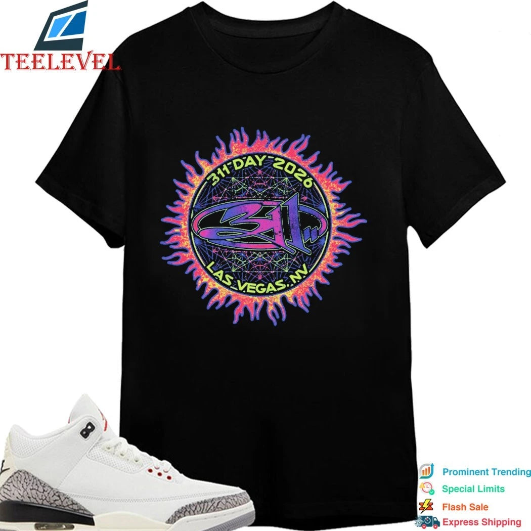 Official 311 Day 2026 Las Vegas NV Sacred Sun Shirts