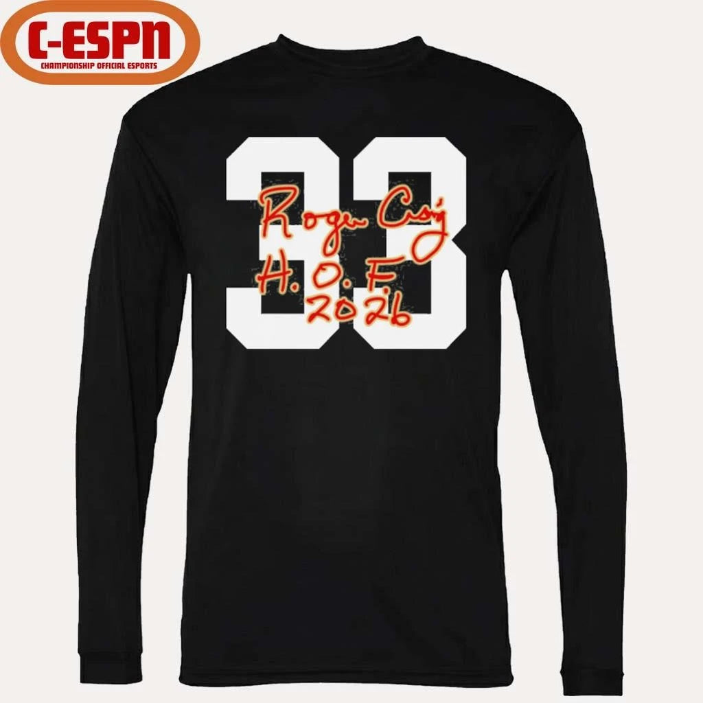 Official 33 Roger Craig 49ers Class of 2026 Elected Signature T-Shirt