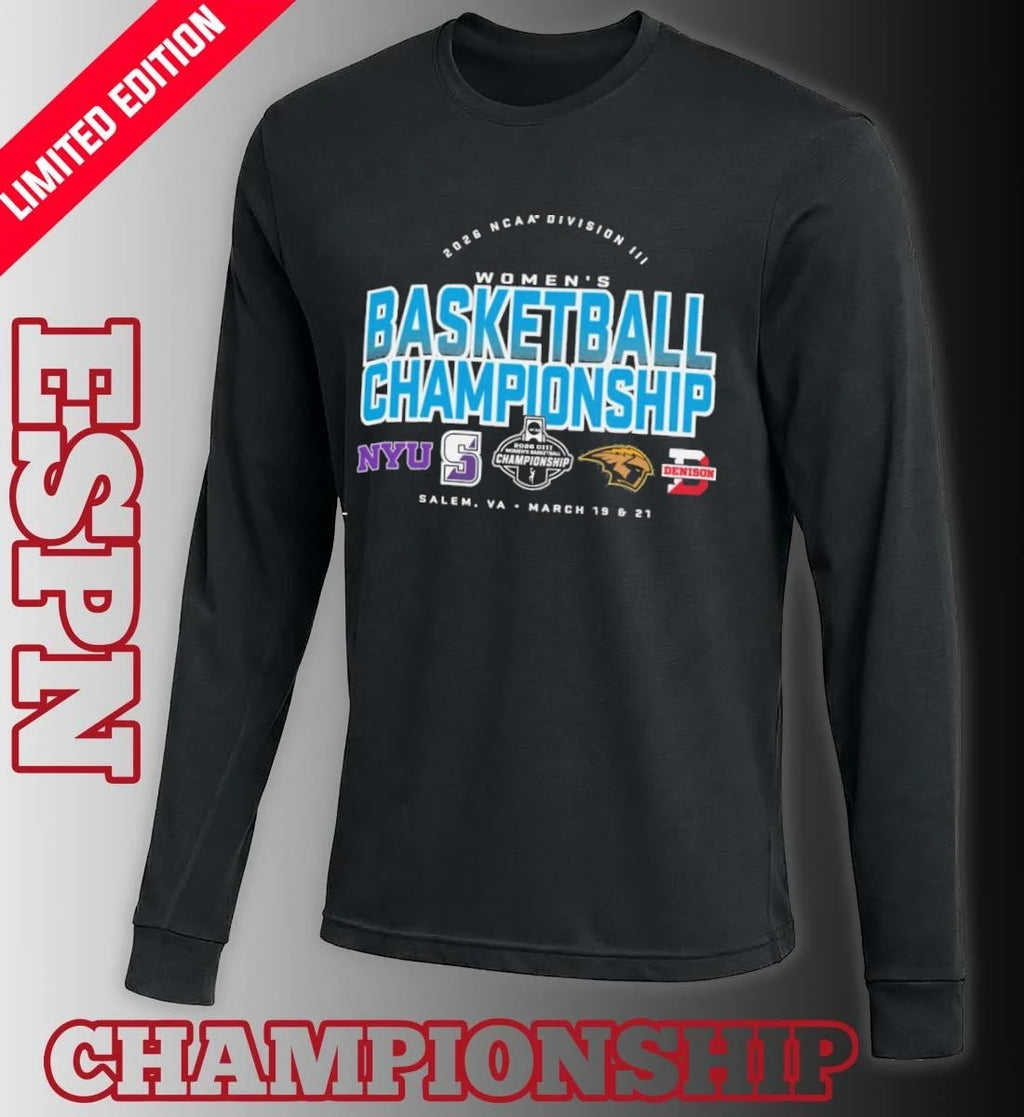 Official 4 Teams 2026 NCAA DIII Women’s Basketball Championship T-Shirt