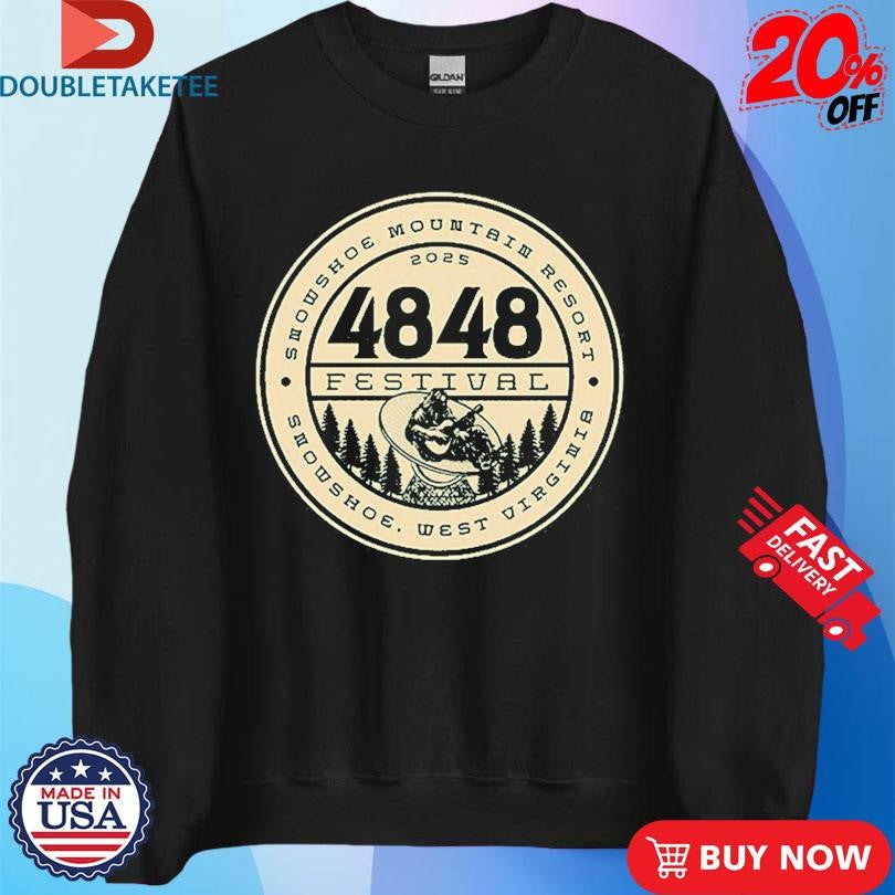 Official 4848 Festival Circle Squatch Guitar Logo Shirts