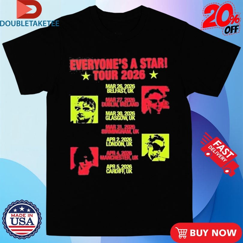 Official 5 Seconds of Summer Everyone’s A Star World Tour 2026 Dates List In UK On March Shirts