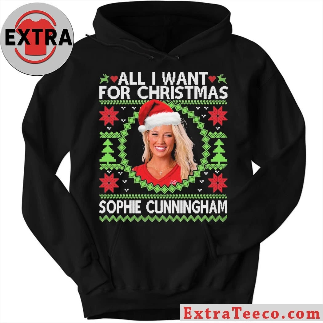 Official 500 Level Sophie Cunningham Indiana Fever All I Want For Christmas Shirt