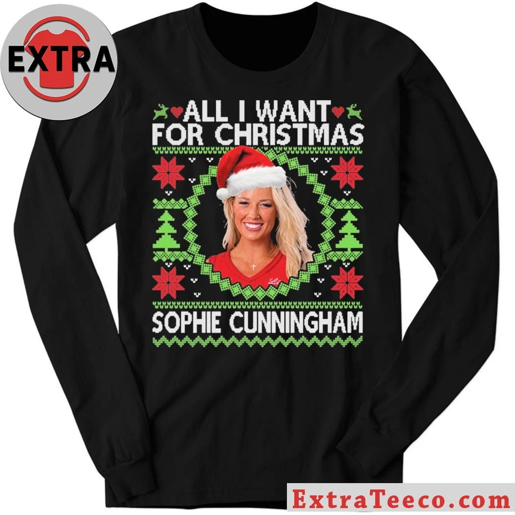 Official 500 Level Sophie Cunningham Indiana Fever All I Want For Christmas Shirt