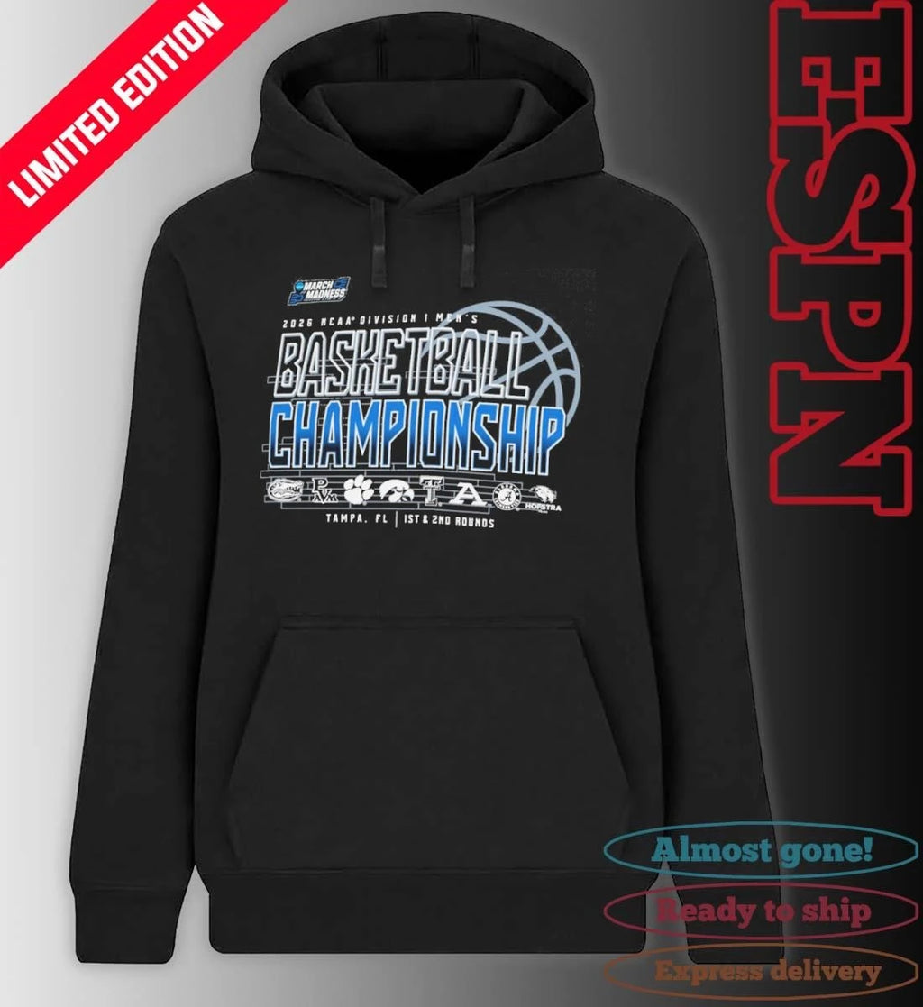 Official 8 Teams 2026 NCAA DI Men’s Basketball Championship Tampa, FL Shirt