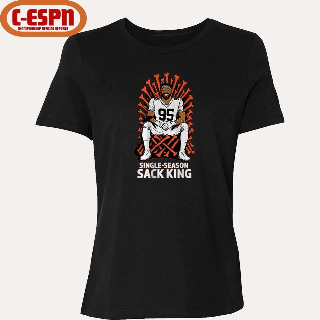 Official 95 Myles Garrett Single-Season Sack King Shirt