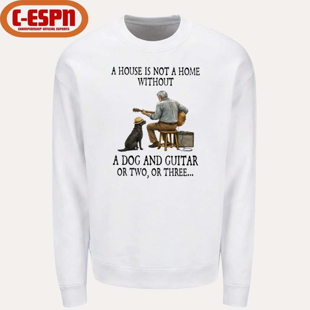 Official A House Is Not A Home Without A Dog And Guitar Or Two, Or Three T-Shirt