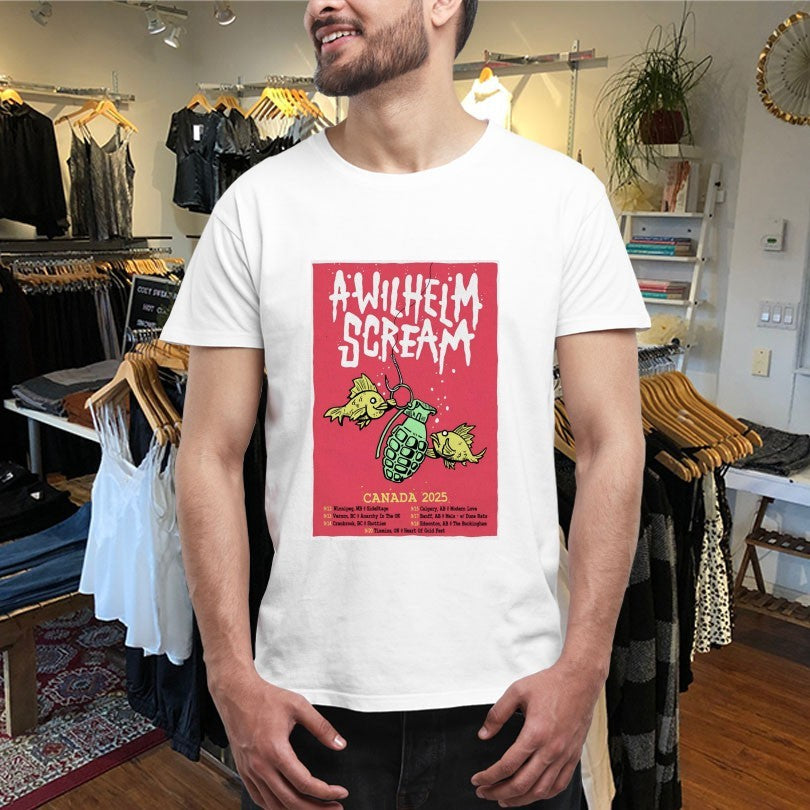 Official A Wilhelm Scream 2025 Canada Tour Dates Fish Shirts