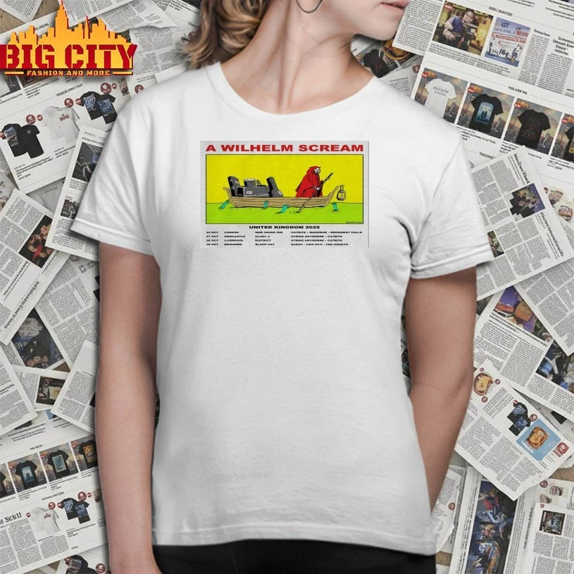 Official A Wilhelm Scream United Kingdom 2025 Poster shirts