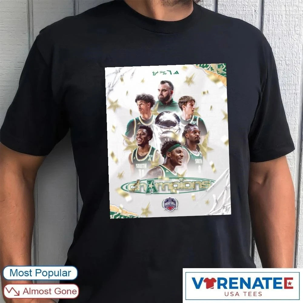 Official AAC South Florida Bulls USF Men’s Basketball Champions It’s Our Time Poster T-Shirt