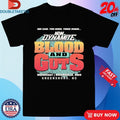 Official AEW Dynamite One Cage Two Rings Three Words Blood And Guts Greensboro NC 2025 Shirts