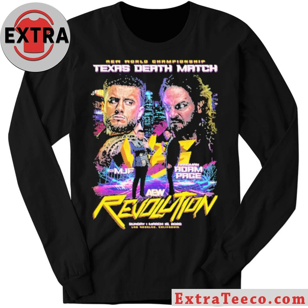Official AEW Revolution 2026 Matchup MJF vs Hangman Adam Page Shirt