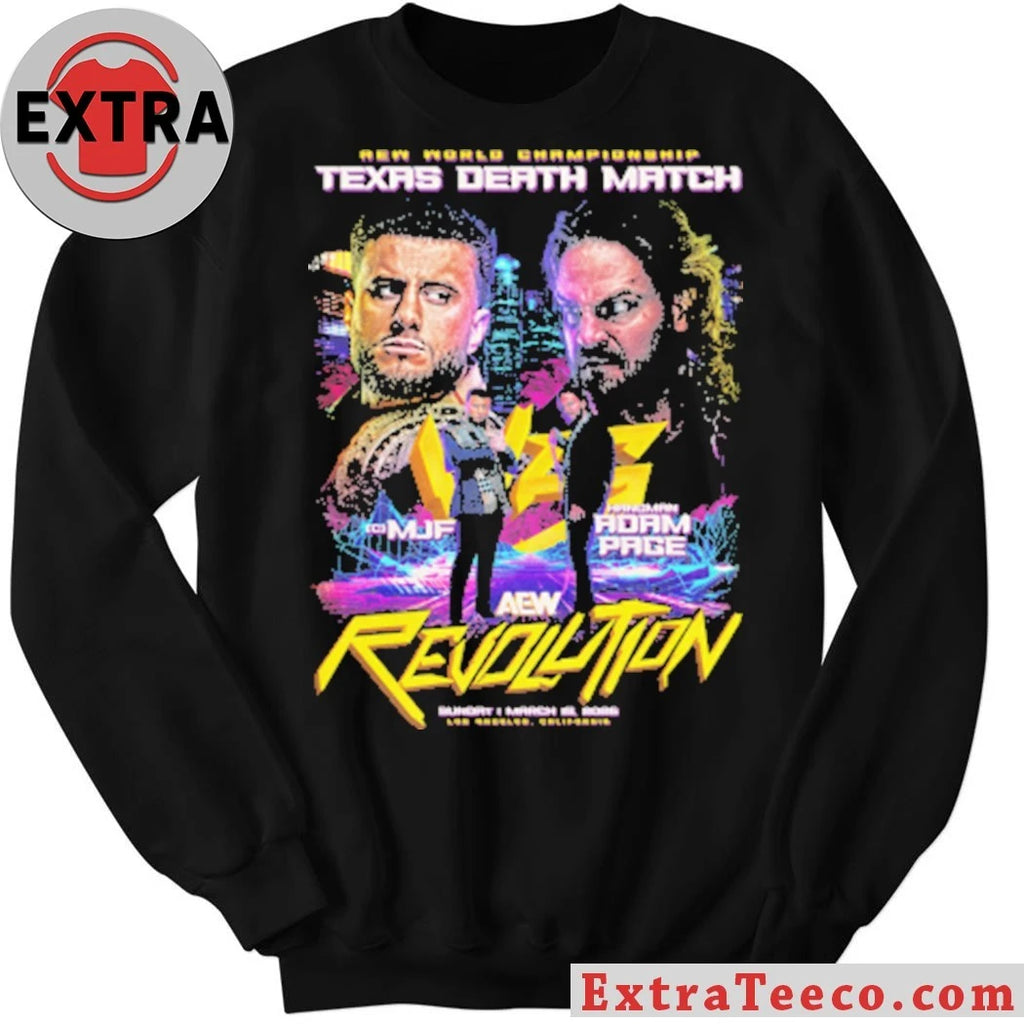 Official AEW Revolution 2026 Matchup MJF vs Hangman Adam Page Shirt
