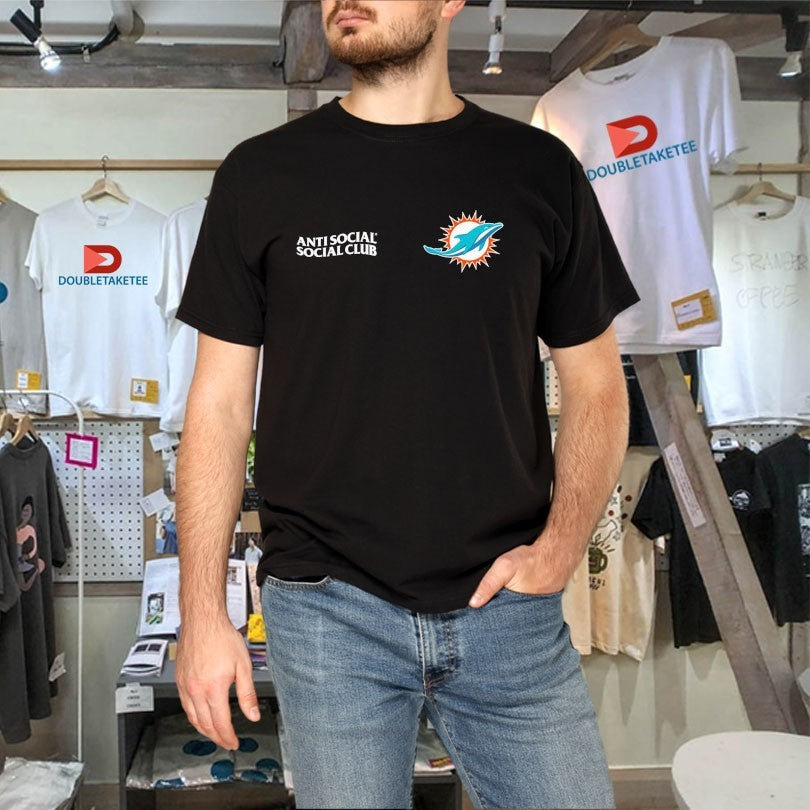 Official ASSC X Miami Dolphins Anti Social Social Club Shirts