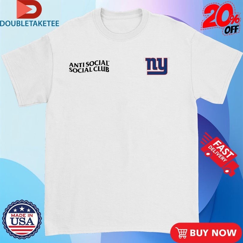 Official ASSC X NY GIANTS Anti Social Social Club Shirts