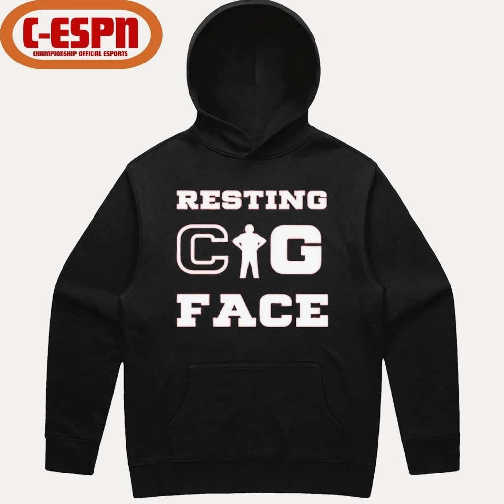 Official Aaron Matas Resting Cig Face T-Shirt
