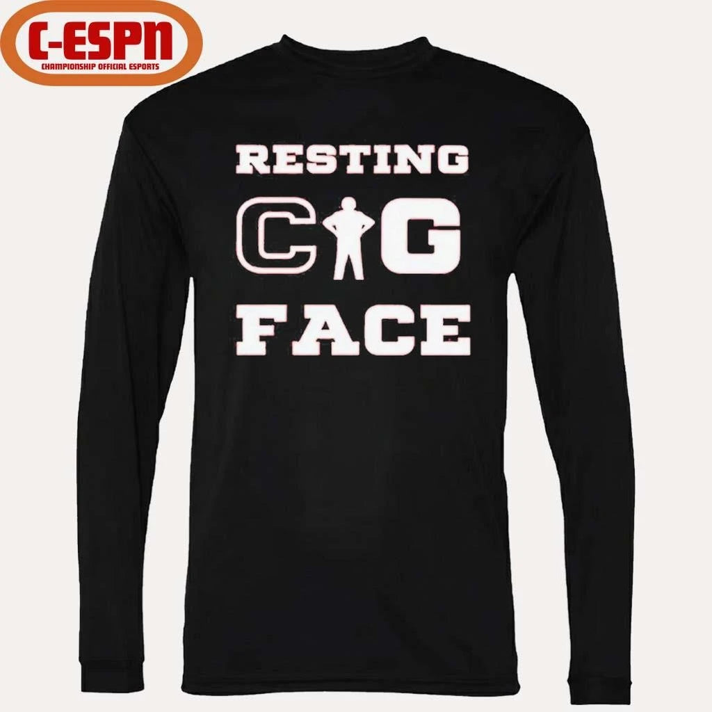 Official Aaron Matas Resting Cig Face T-Shirt