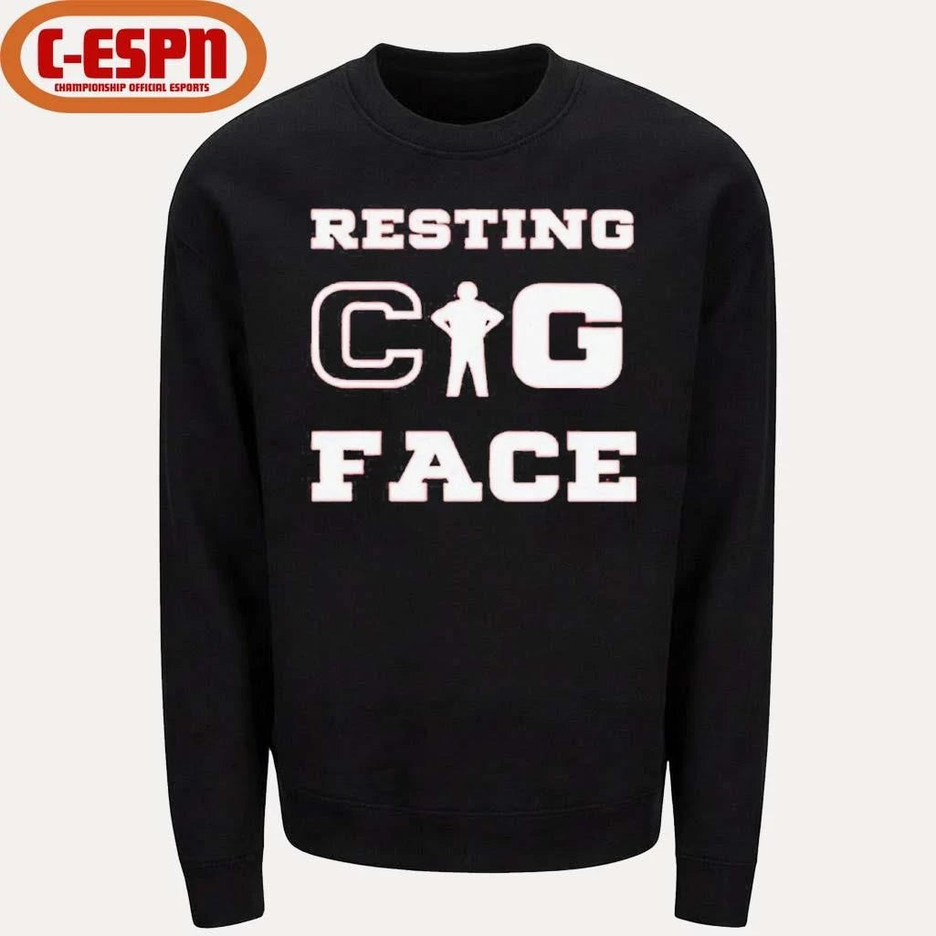 Official Aaron Matas Resting Cig Face T-Shirt