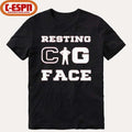 Official Aaron Matas Resting Cig Face T-Shirt