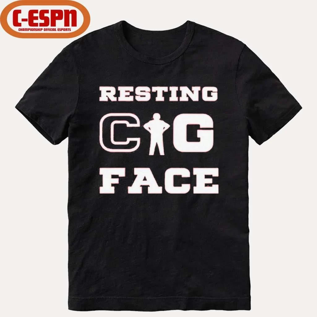 Official Aaron Matas Resting Cig Face T-Shirt