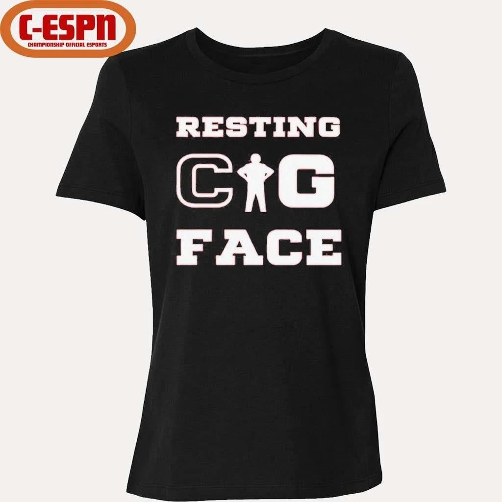 Official Aaron Matas Resting Cig Face T-Shirt