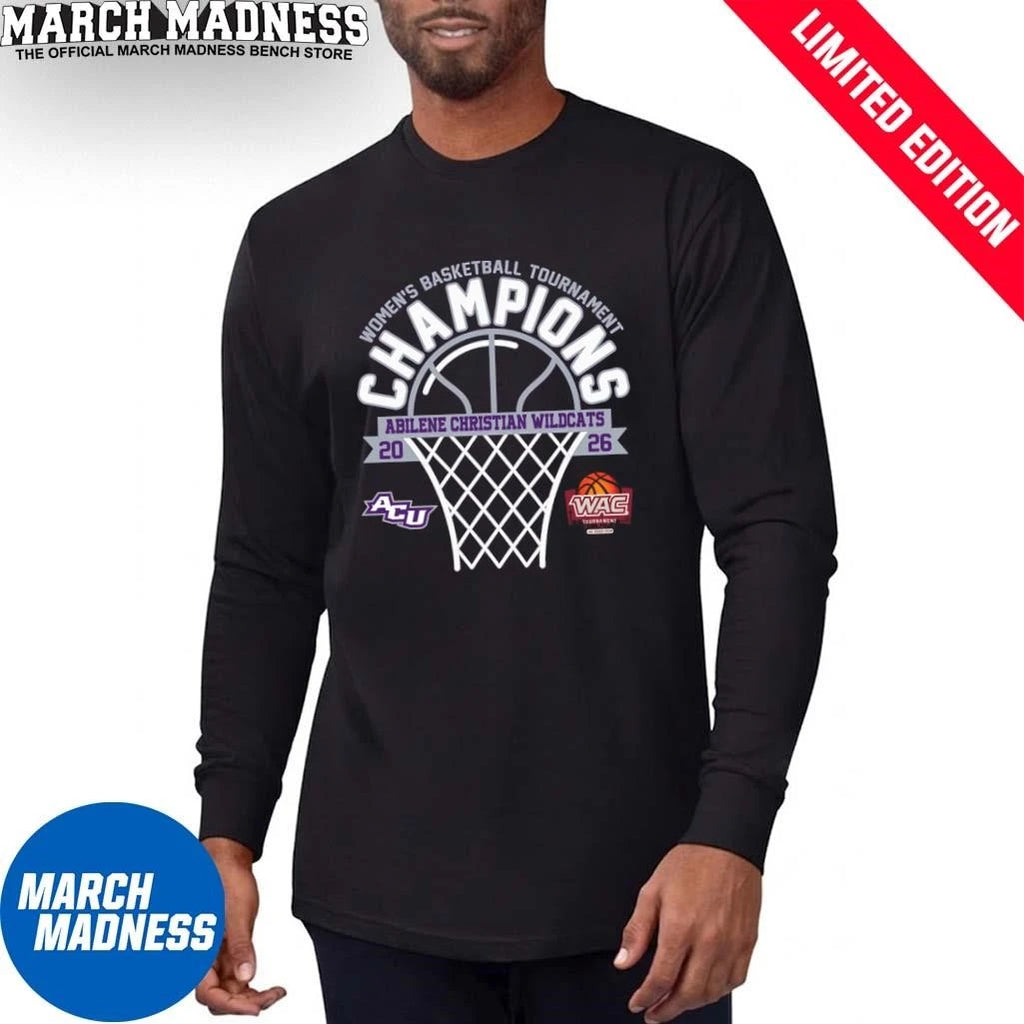 Official Abilene Christian Wildcats 2026 WAC Women’s Basketball Tournament Champions Shirt