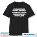 Official Afroman Defended Our First Amendment rights Against Corrupt Cops On Wednesday March 18 2026 T-Shirt