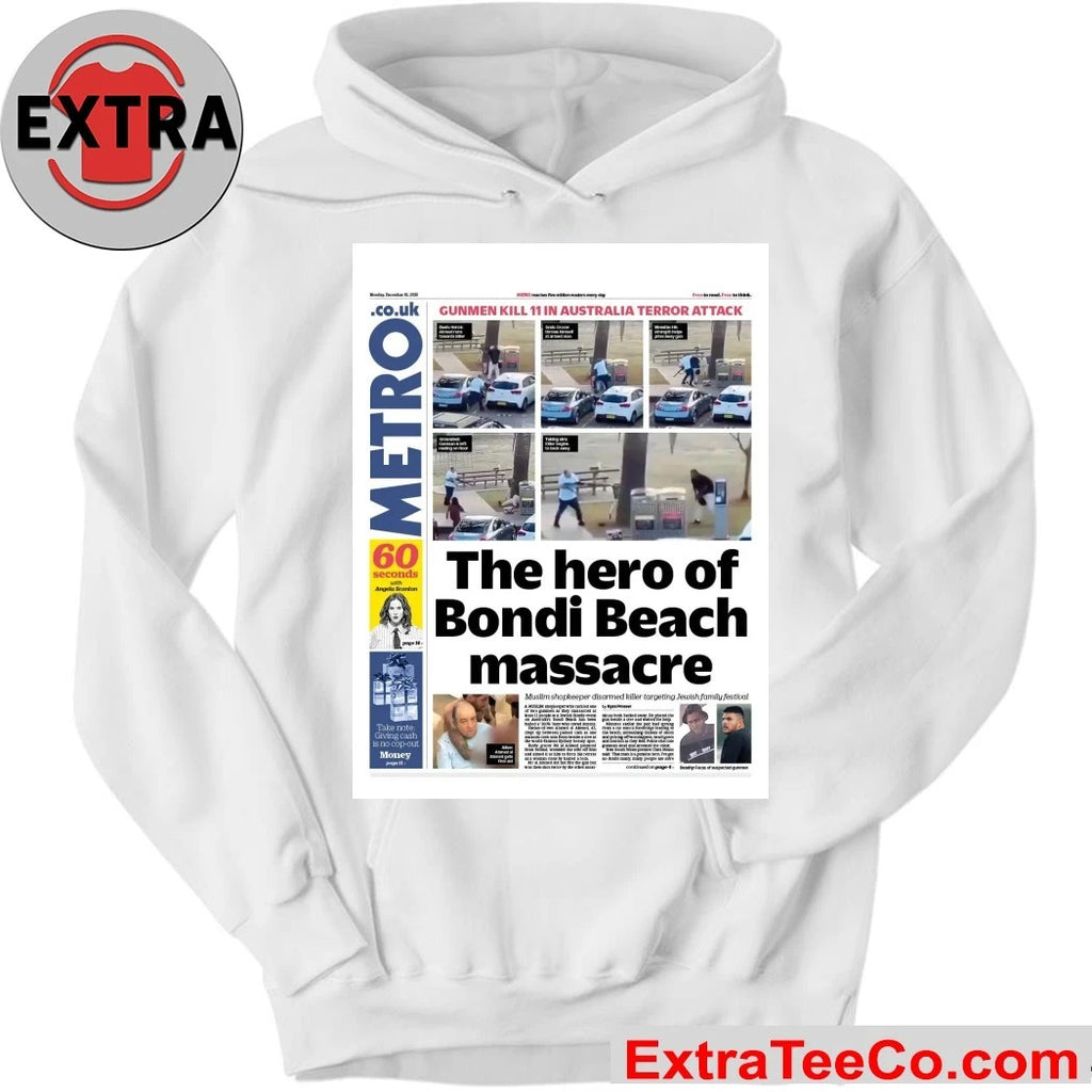 Official Ahmed al-Ahmed is the hero featured on the newspaper’s front page, who bravely disarmed one of the gunmen during the terrorist attack on Bondi Beach, Australia Shirt