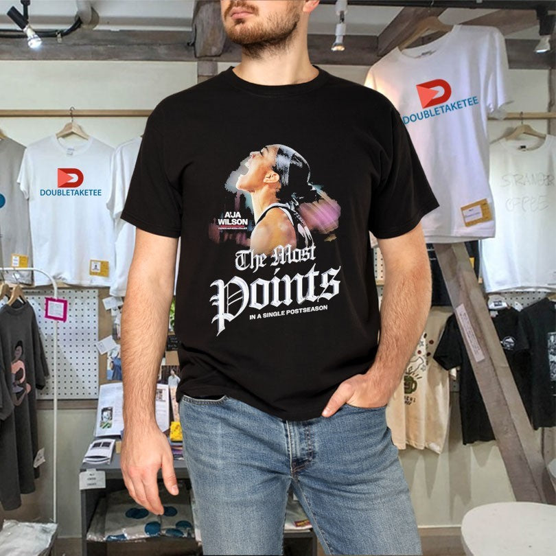 Official A’ja Wilson For The Most Points In A Single Postseason WNBA 2025 Shirts