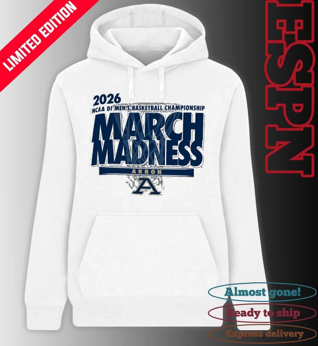 Official Akron Men’s Basketball Single Team NCAA March Madness Shirt