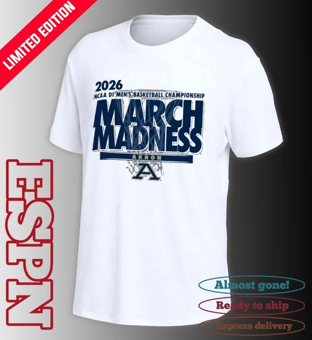Official Akron Men’s Basketball Single Team NCAA March Madness Shirt
