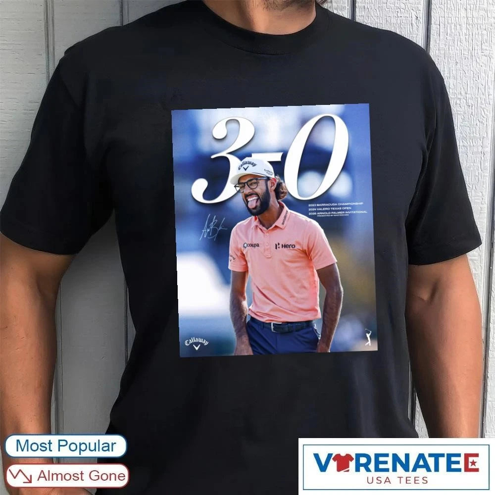 Official Akshay Bhatia 3-0 2026 Arnold Palmer Invitational PGA Tour Signature Poster T-Shirt