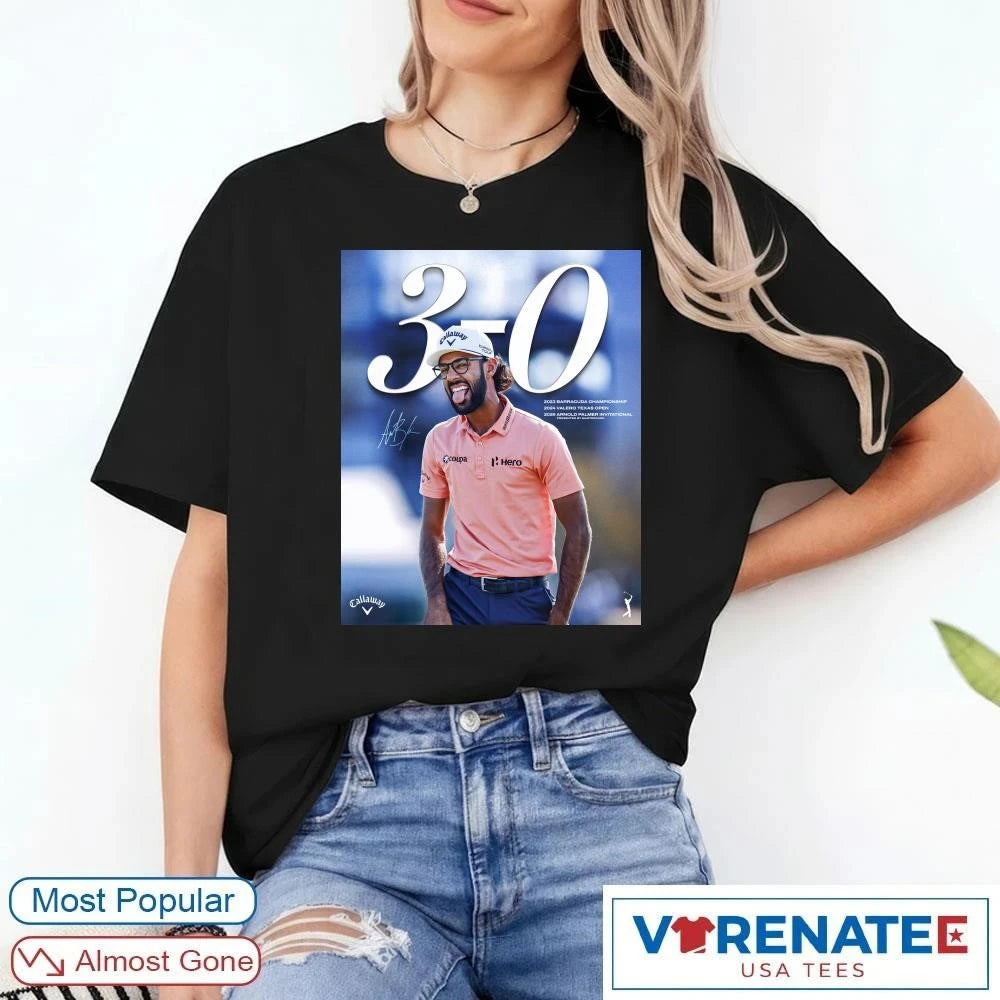 Official Akshay Bhatia 3-0 2026 Arnold Palmer Invitational PGA Tour Signature Poster T-Shirt