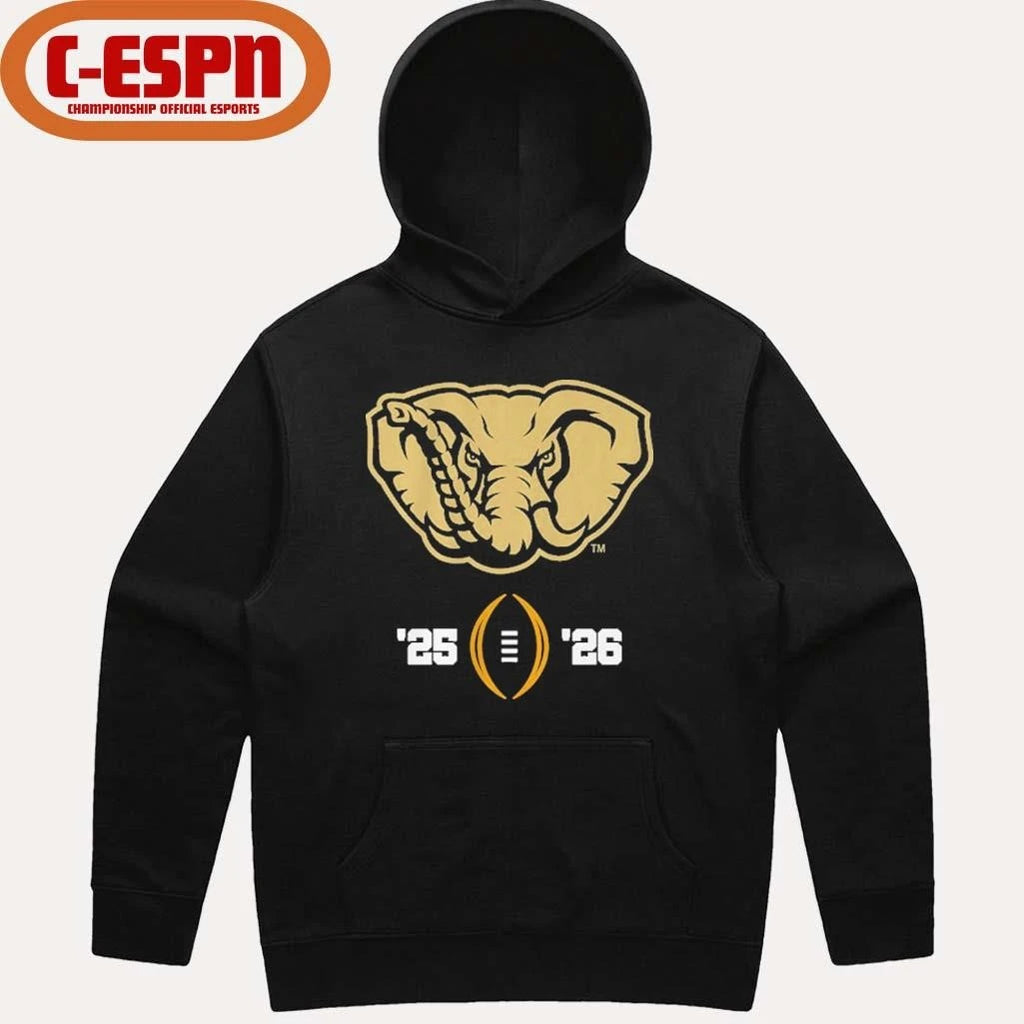 Official Alabama Football 2025-26 College Football Playoff Logo Shirt