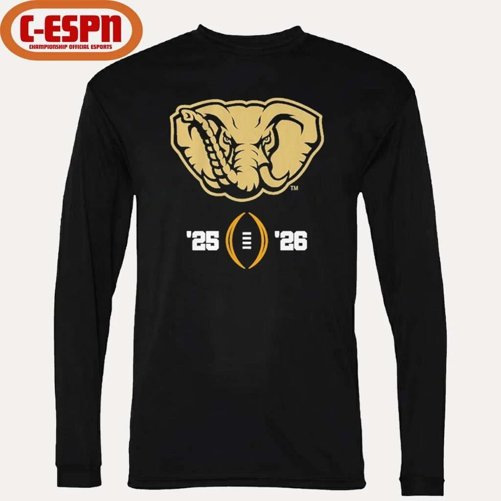 Official Alabama Football 2025-26 College Football Playoff Logo Shirt
