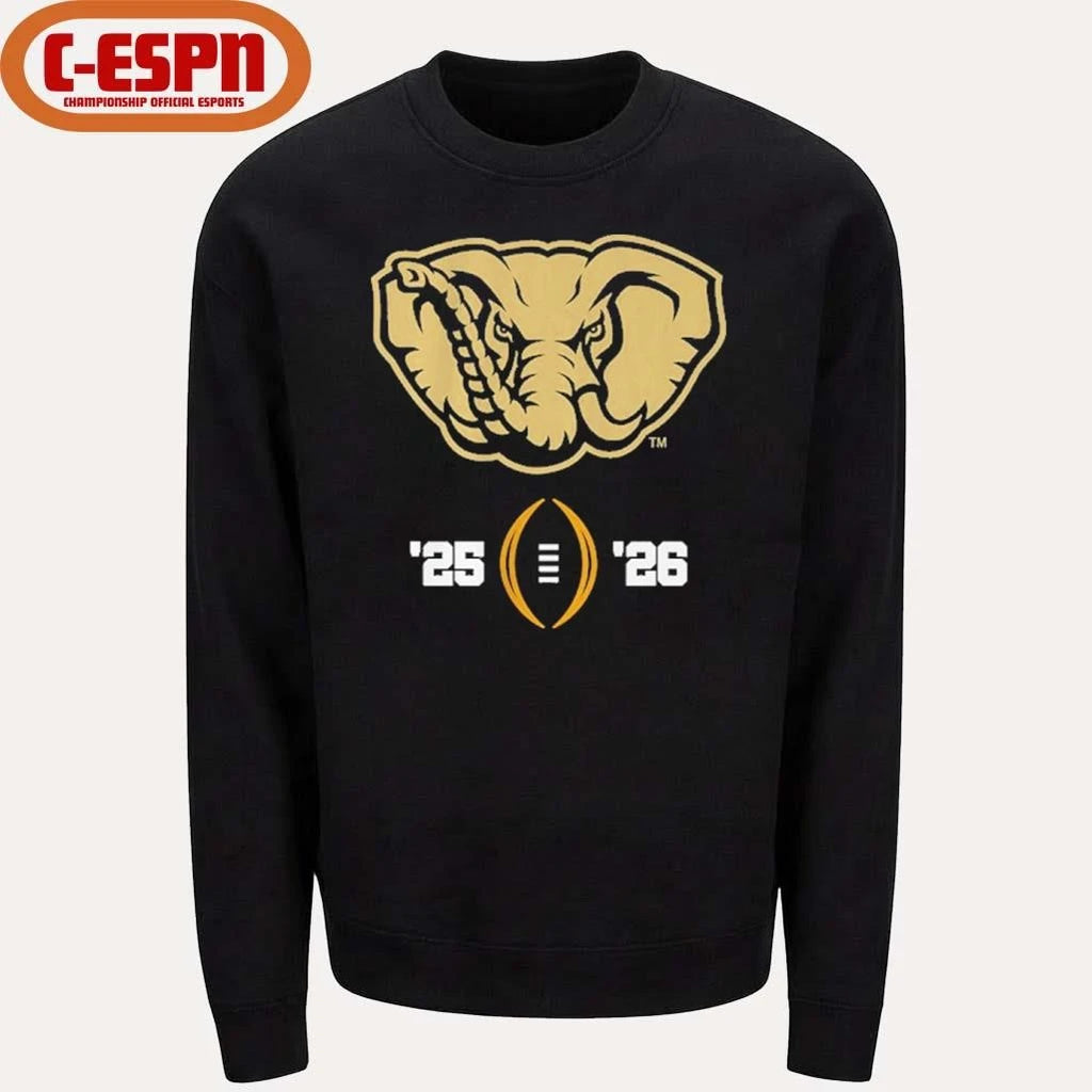 Official Alabama Football 2025-26 College Football Playoff Logo Shirt
