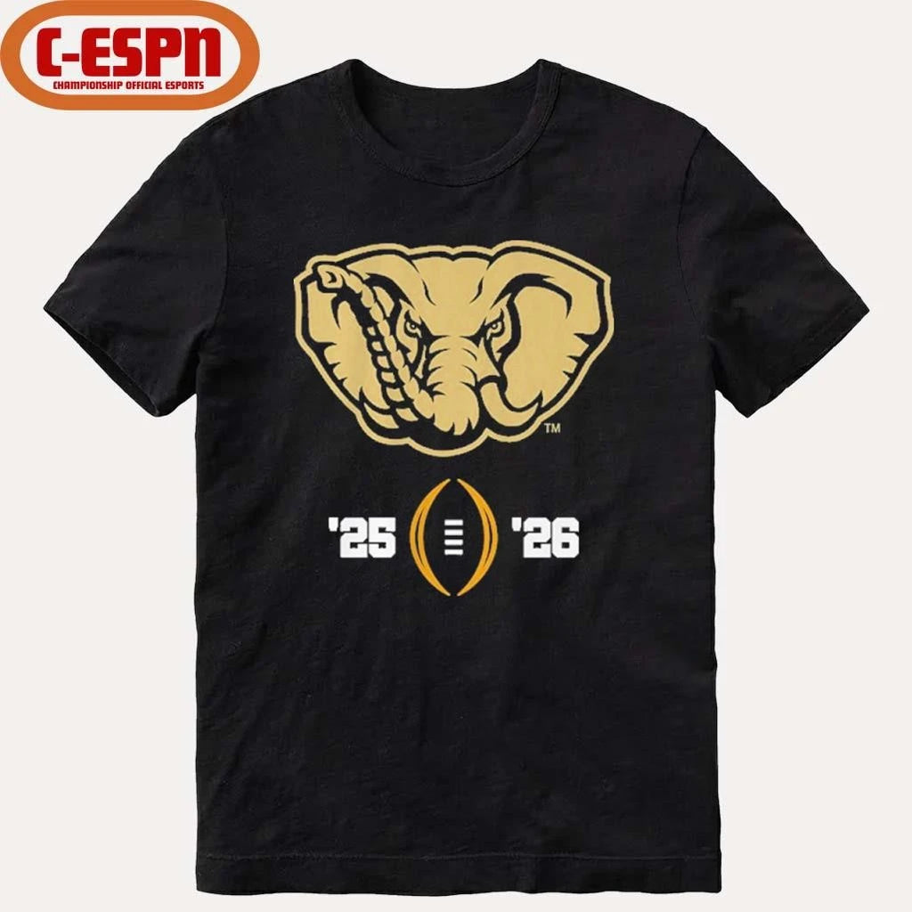 Official Alabama Football 2025-26 College Football Playoff Logo Shirt