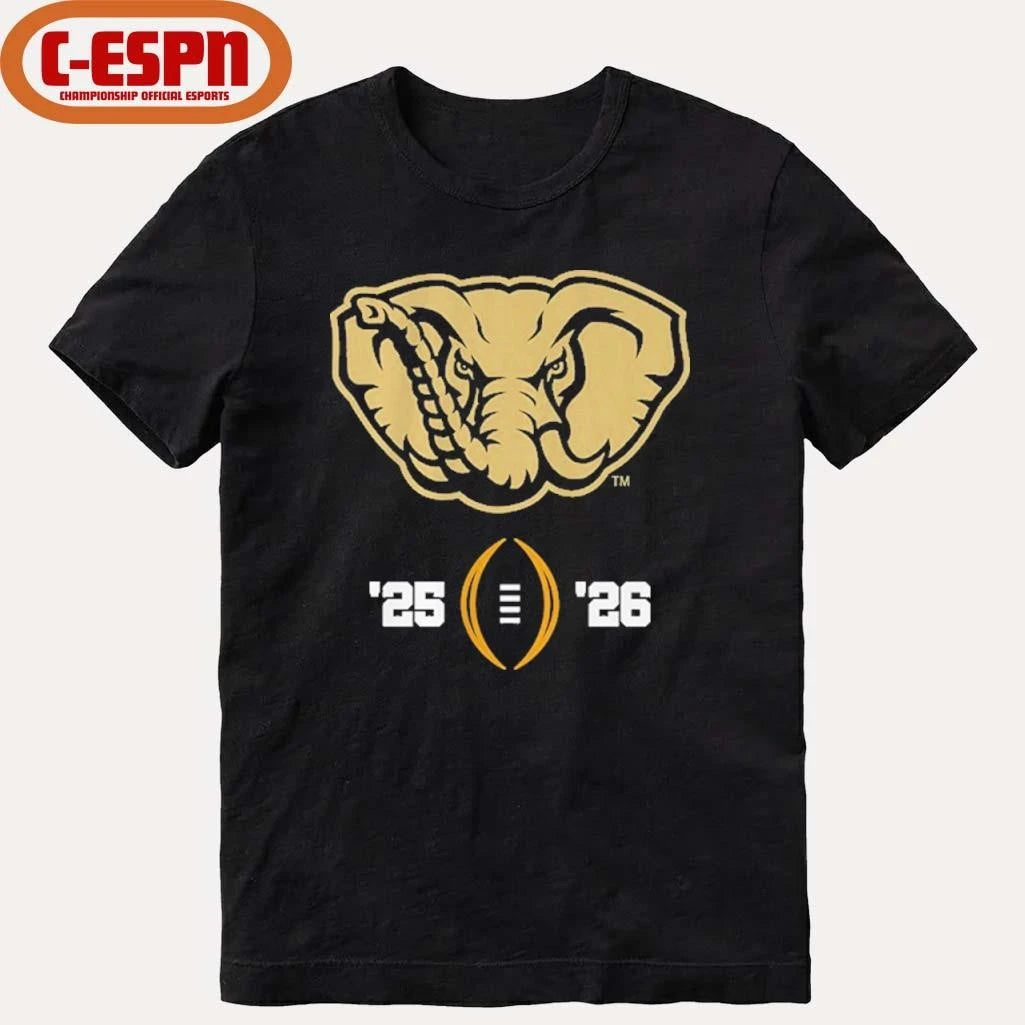 Official Alabama Football 2025-26 College Football Playoff Logo Shirt