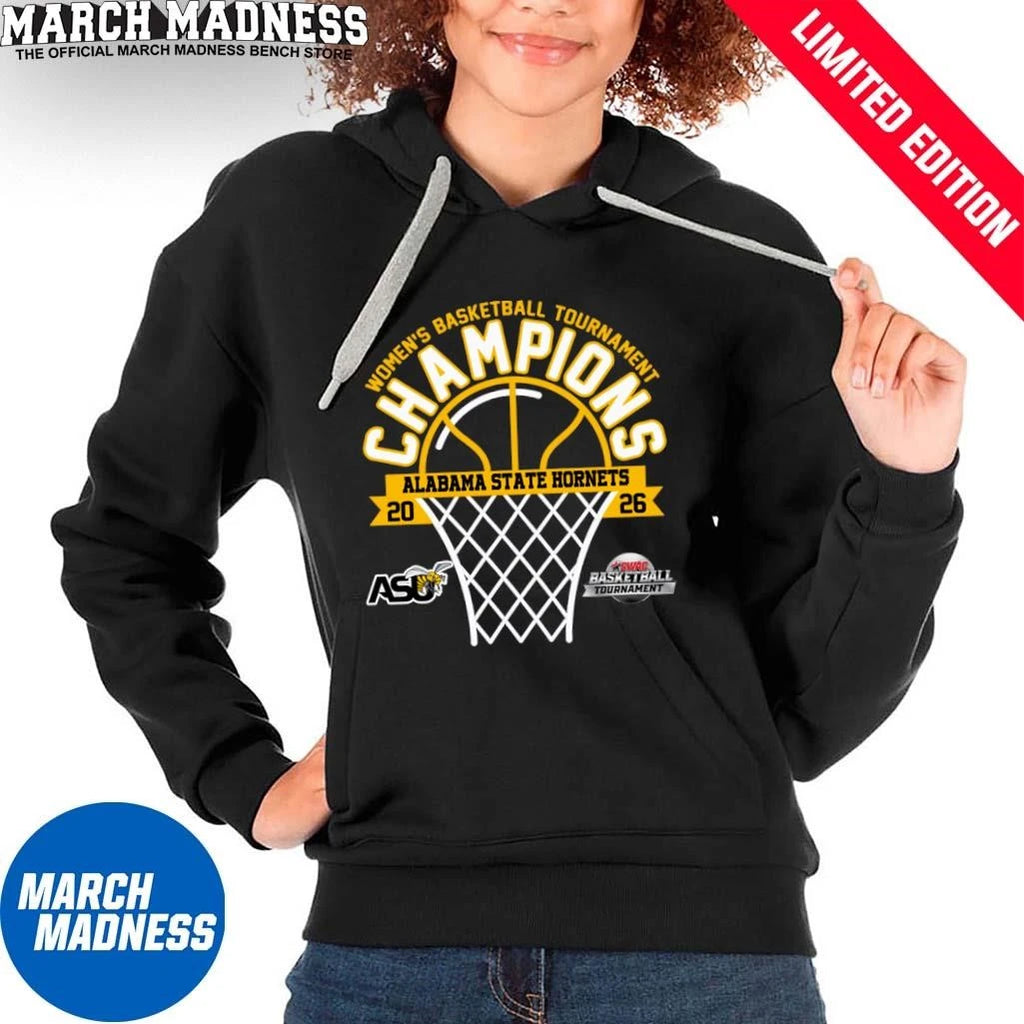 Official Alabama State Hornets 2026 SWAC Women’s Basketball Tournament Champions Shirt