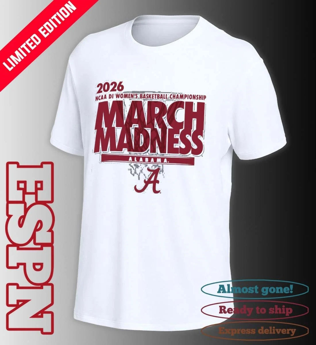 Official Alabama Women’s Basketball Single Team 2026 NCAA March Madness Shirt