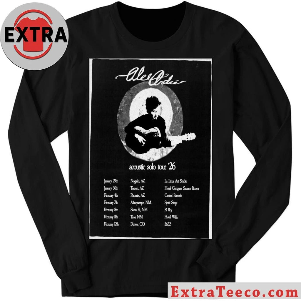 Official Alec André 2026 Acoustic Solo Tour Poster Shirt