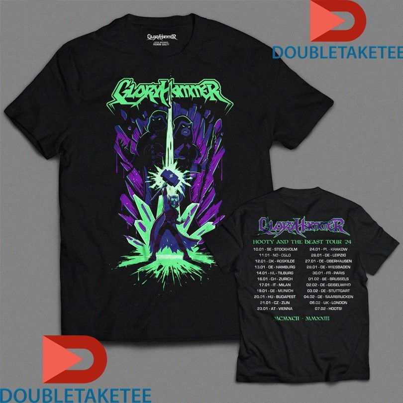 Official Alestorm Hootie And The Beast European Tour 2024 Shirts