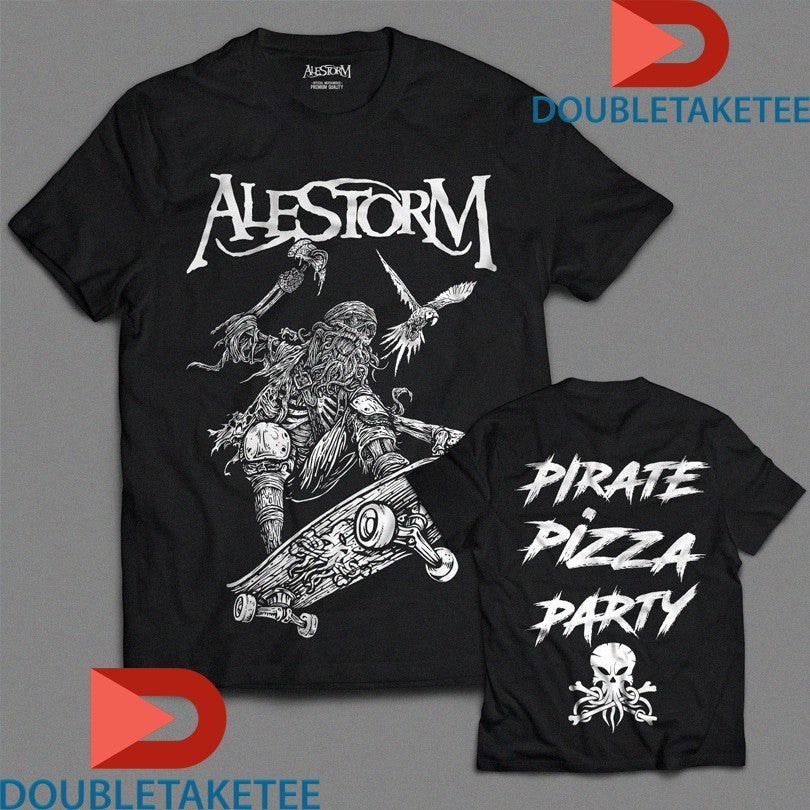 Official Alestorm Pirate Pizza Party Axe Skateboard Shirts