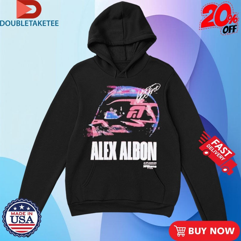 Official Alex Albon Glitch Helmet Williams F1 Shirts