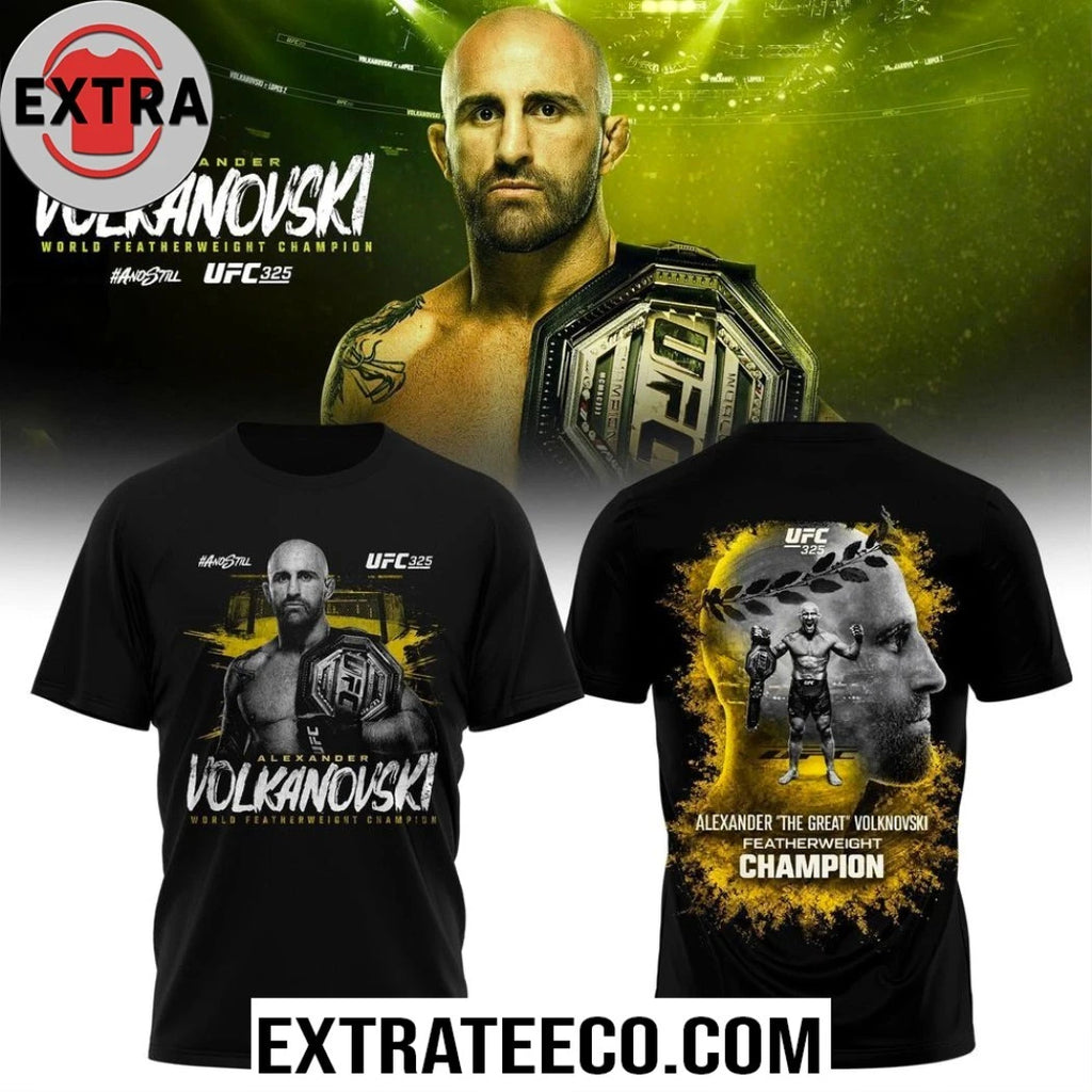 Official Alexander Volkanovski UFC 325 Featherweight Champion T-Shirt