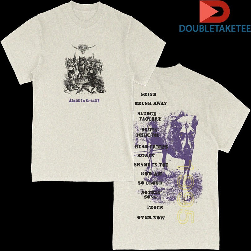Official Alice In Chains Dog 1995 Tracklist Shirts