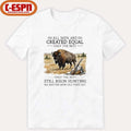 Official All Men Are Created Equal, Only The Best Still Bison Hunting No Matter How Old They Get Shirt