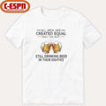Official All Men Are Created Equal Only The Best Still Drinking Beer In Their Eighties T-Shirt